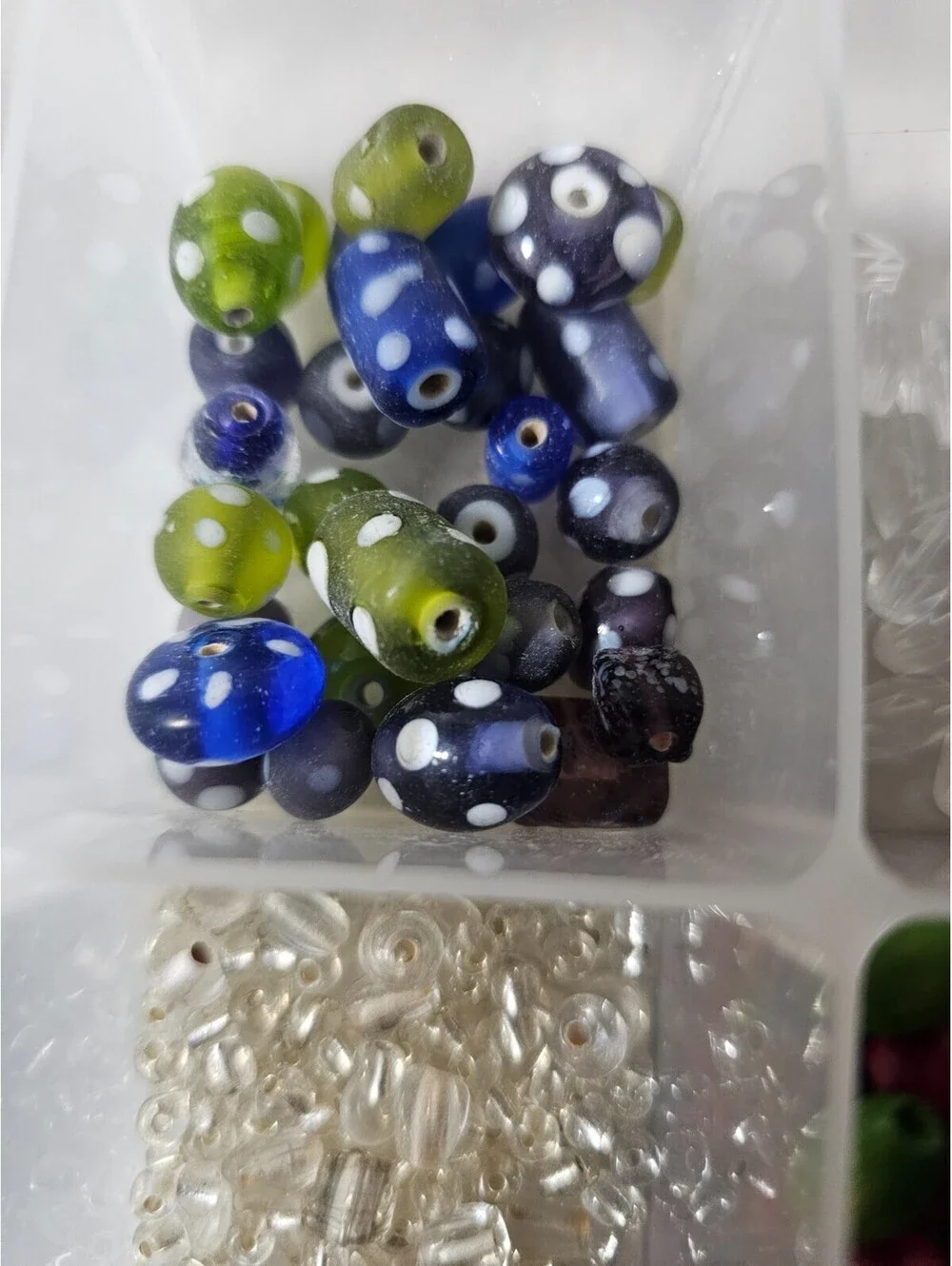 (Lot of 3) Mixed Jewelry Crafting Beads Various Colors & Styles With 3 Boxes